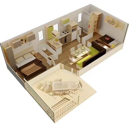 Am Waldrand - Mobilheim Pacifique Fuer 4 Personen - Dorsch *